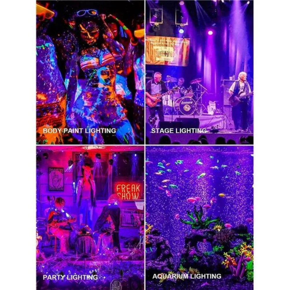 Halloween Black Light Spotlight Outdoor LED Blacklight, 15W Waterproof (1Pack)